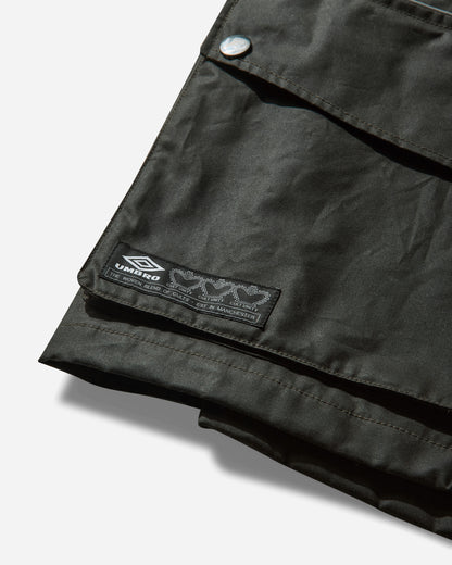 Umbro Trainer Waxed Jacket Dark Olive Coats and Jackets Jackets UBMW0333FA208 GRN0010