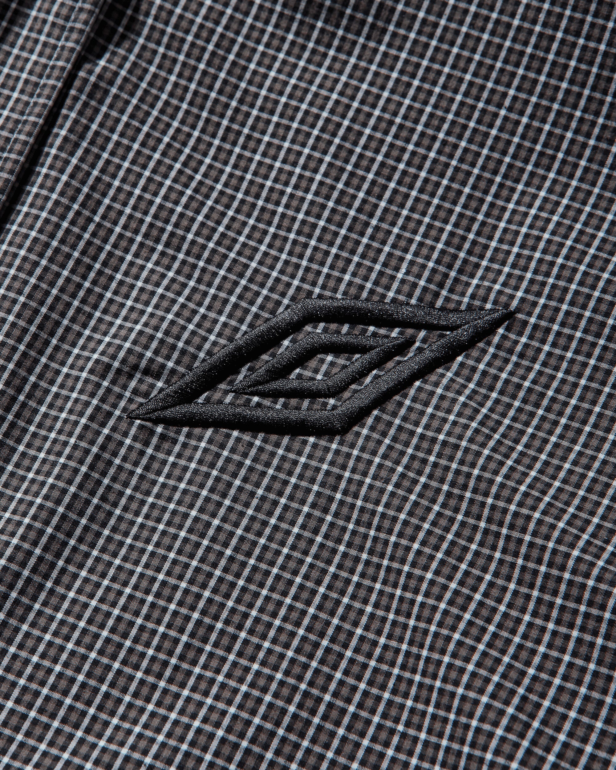 Umbro Gingham Masked Shirt Coffee Brown White Black Shirts Longsleeve Shirt UBMW0476FA306 BRW0038