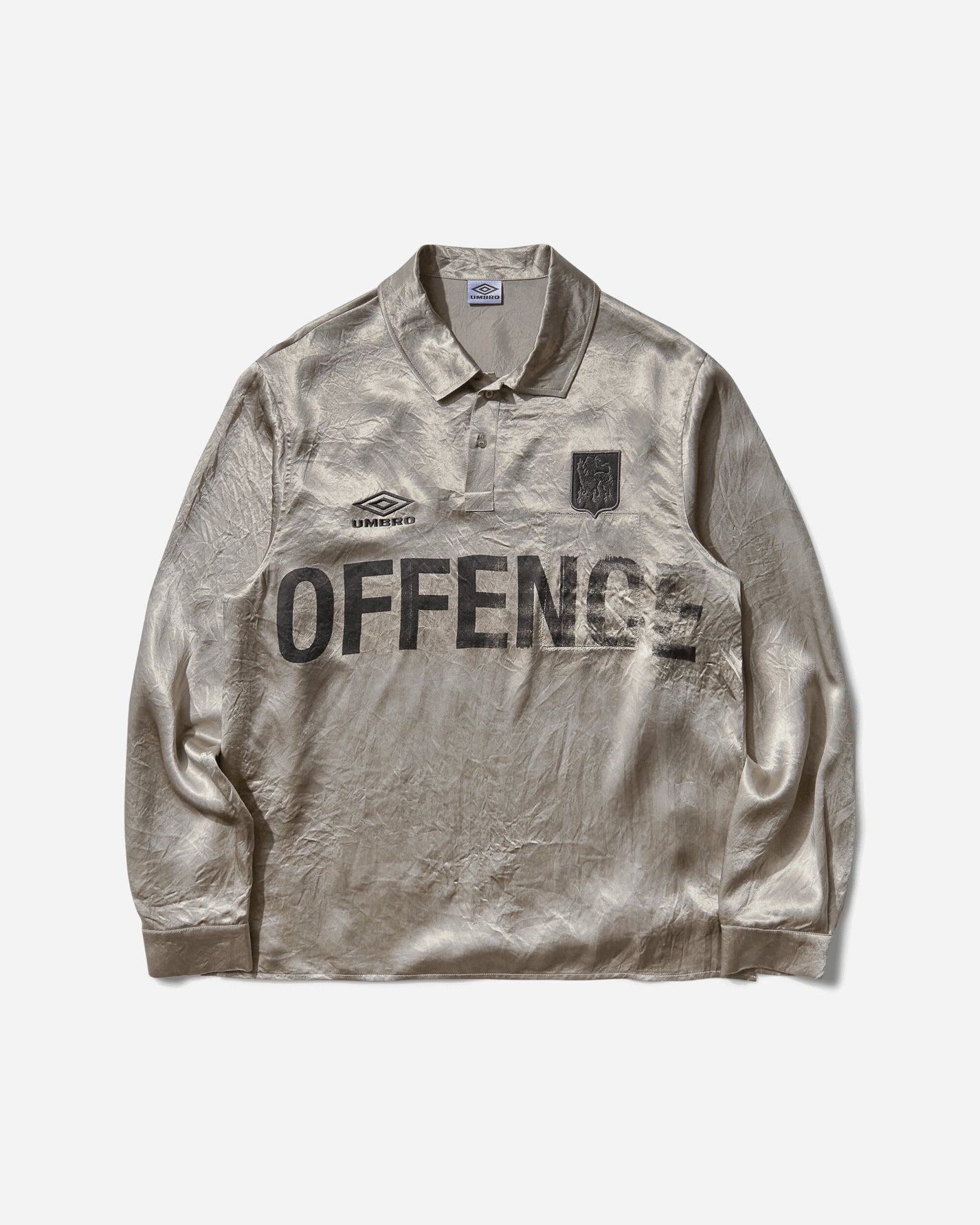 Umbro Satin Enfield Shirt Silver Pearl Shirts Longsleeve Shirt UBMW0512FA336 GRY0009