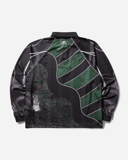 Umbro 95 96 Ls Polo Dark Green Black T-Shirts Polo UBMW0403FA252 GRN0052