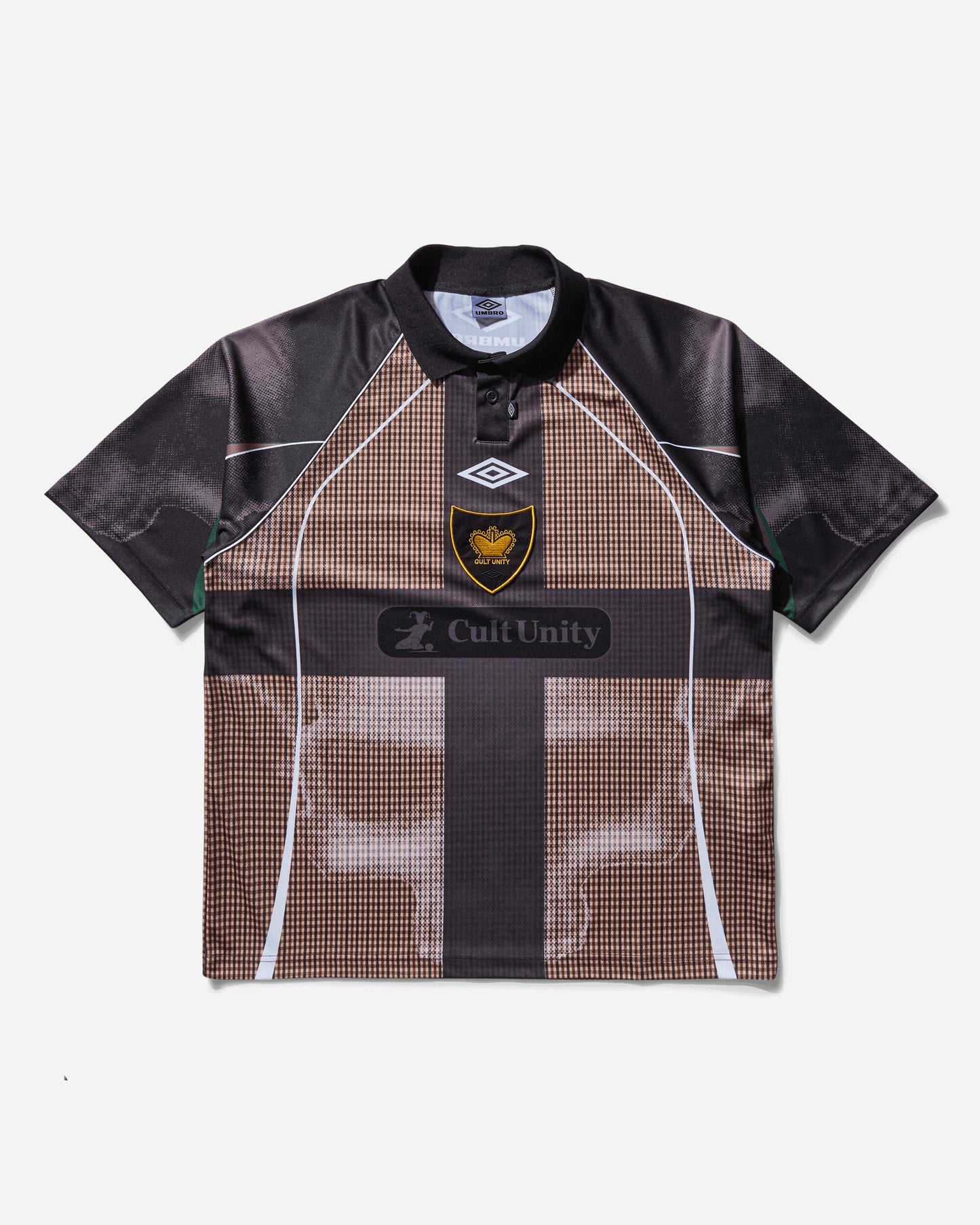 Umbro Cult Unity Check Polo Beige Black T-Shirts Polo UBMW0401FA250 BEG0024