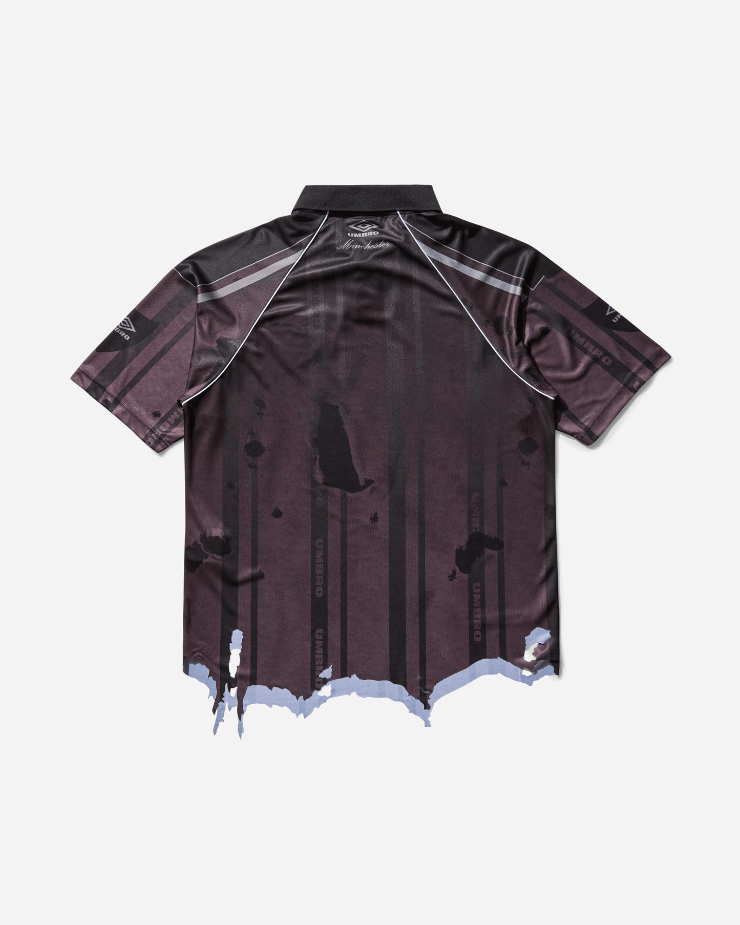 Umbro Distressed Spycam Polo Purple Black T-Shirts Polo UBMW0355FA225 PLE0004