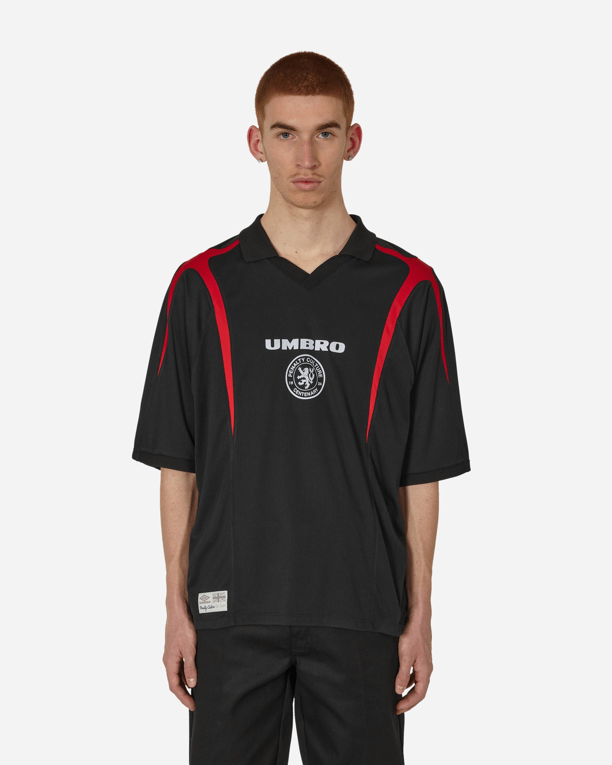 Umbro Vneck Classic England Black T-Shirts Polo UBMW042FA27 BLK0001