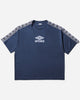 Umbro Offence Defence Tape Tee Blue T-Shirts Shortsleeve UBMW0514JY144 BLU0001