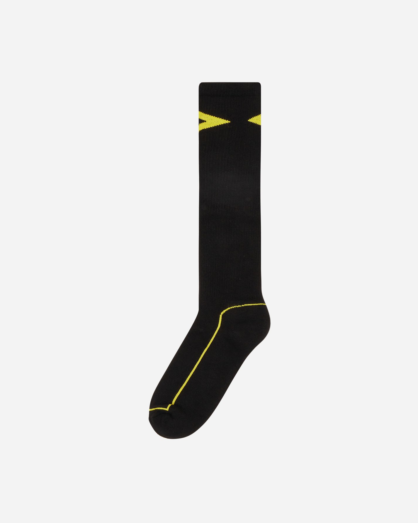 Umbro Long Socks Black Yellow Underwear Socks UBMW027FA16 BLK0001