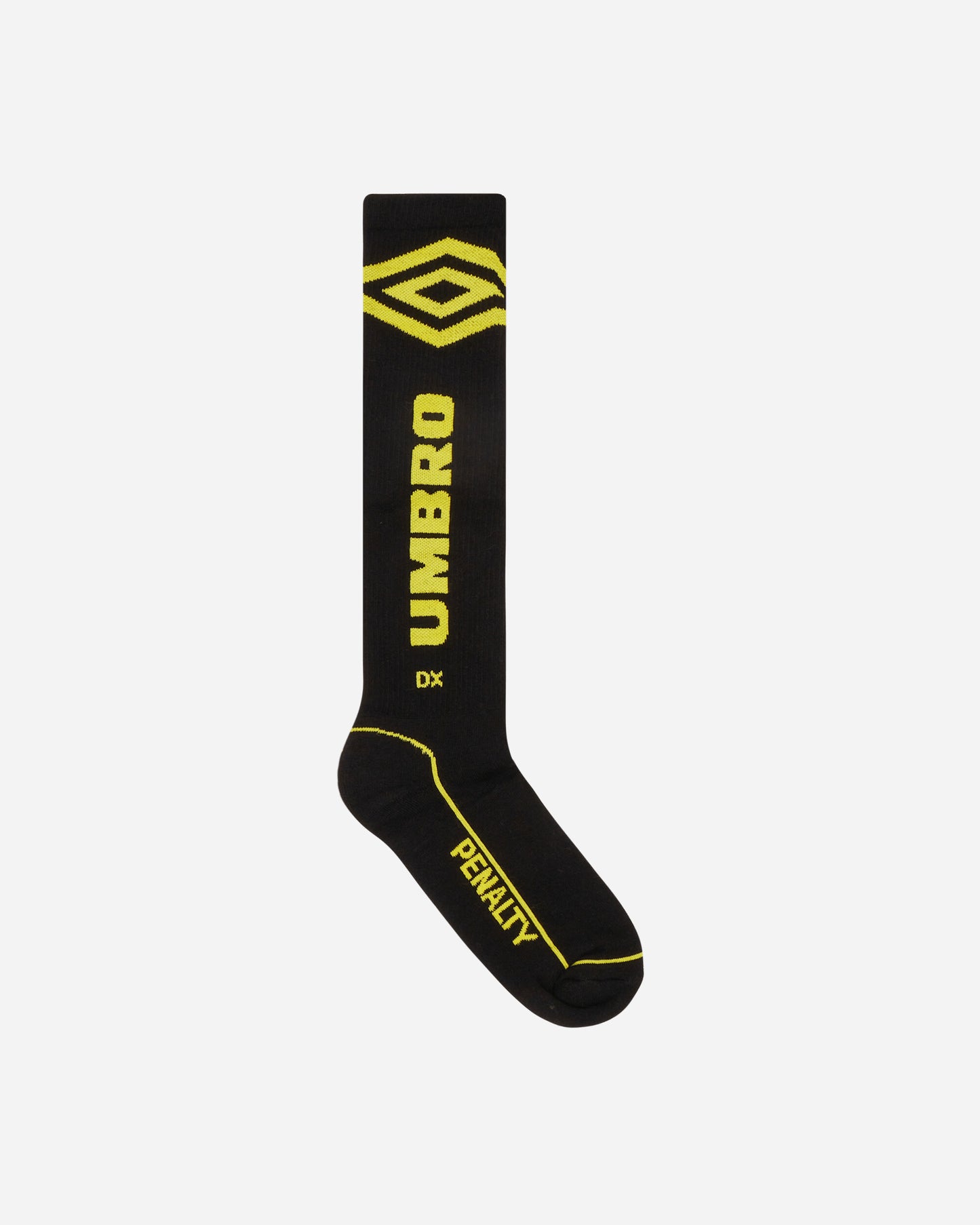 Umbro Long Socks Black Yellow Underwear Socks UBMW027FA16 BLK0001