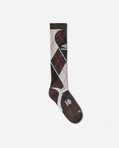 Umbro Sport Argyle Socks Black Dark Gray Underwear Socks UBMW0500YA21 BLK0041