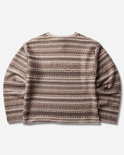 Umbro Fair Isle Crest Crew Greige Knitwears Sweaters UBMW0654YA27 GRY0063