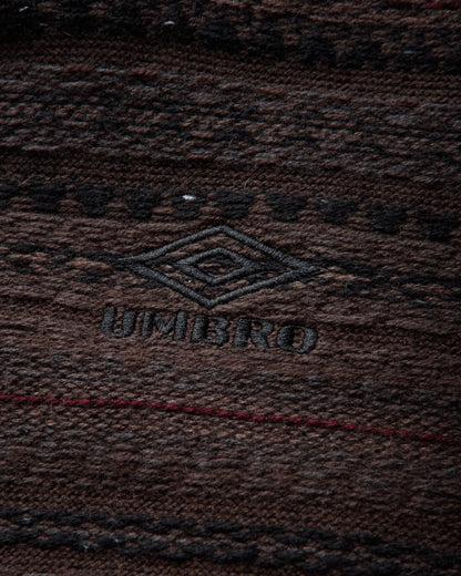 Umbro Fair Isle Crest Crew Black Brown Knitwears Sweaters UBMW0654YA27 BLK0040