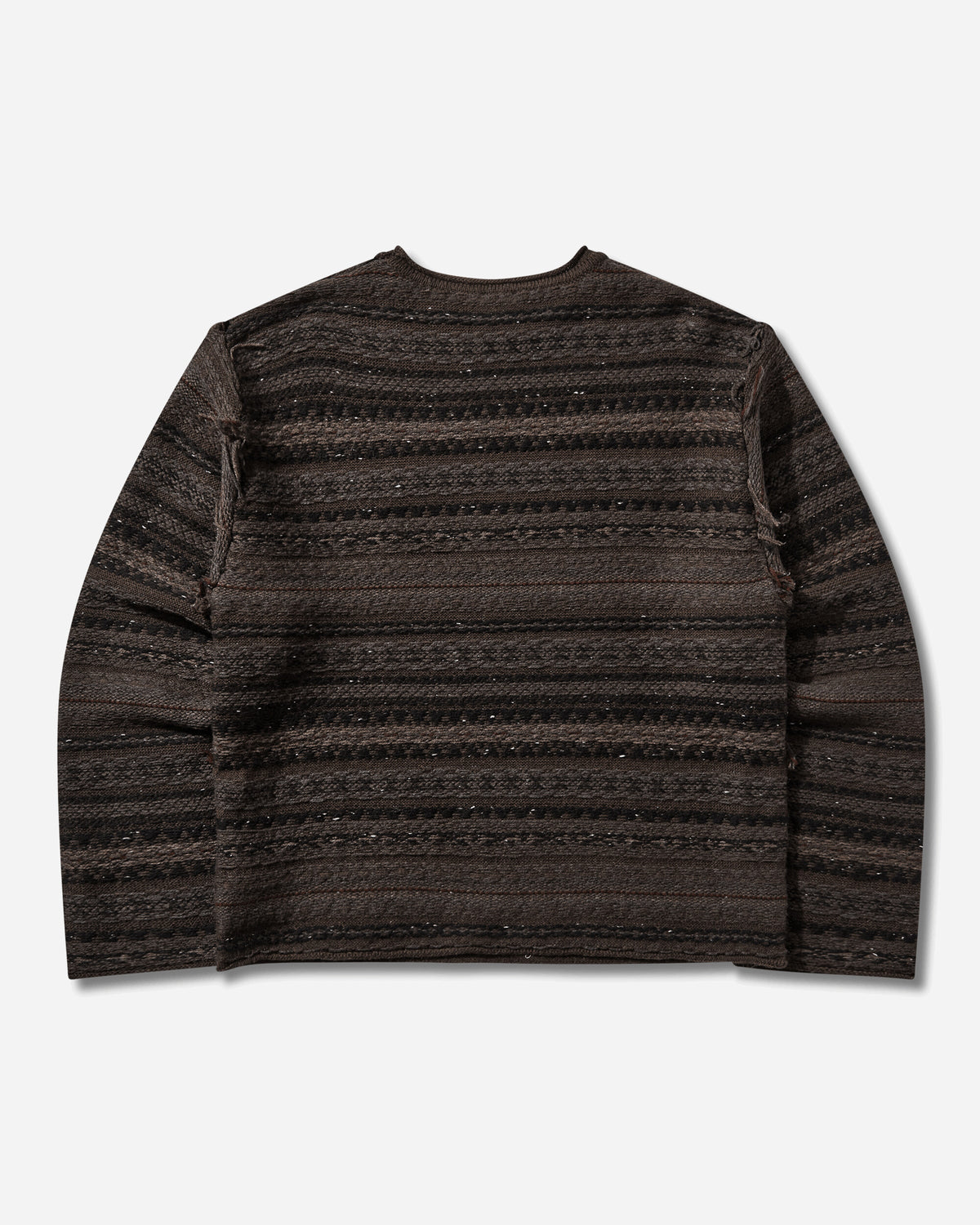 Umbro Fair Isle Crest Crew Black Brown Knitwears Sweaters UBMW0654YA27 BLK0040