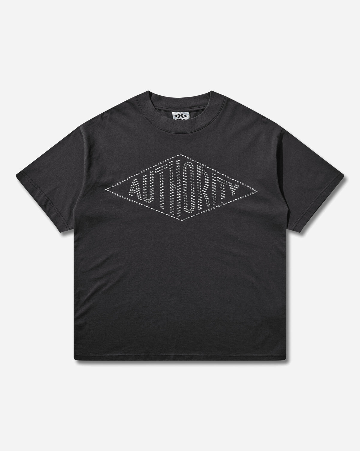 Umbro Authority T Shirt Washed Black T-Shirts Top UBMW0688JY198 BLK0020