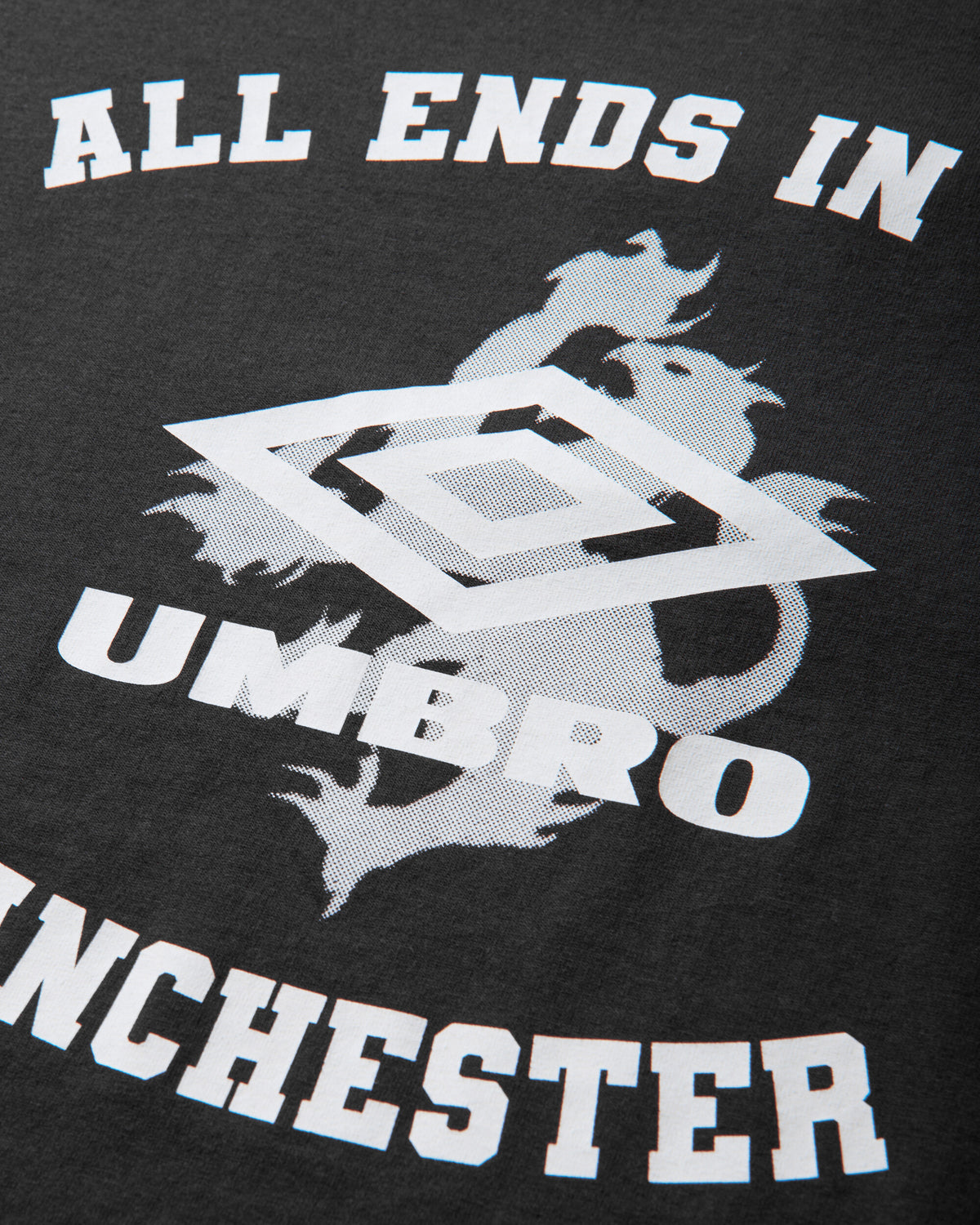 Umbro It All Ends In Tears T Shirt Washed Black T-Shirts Top UBMW0667JY184 BLK0020