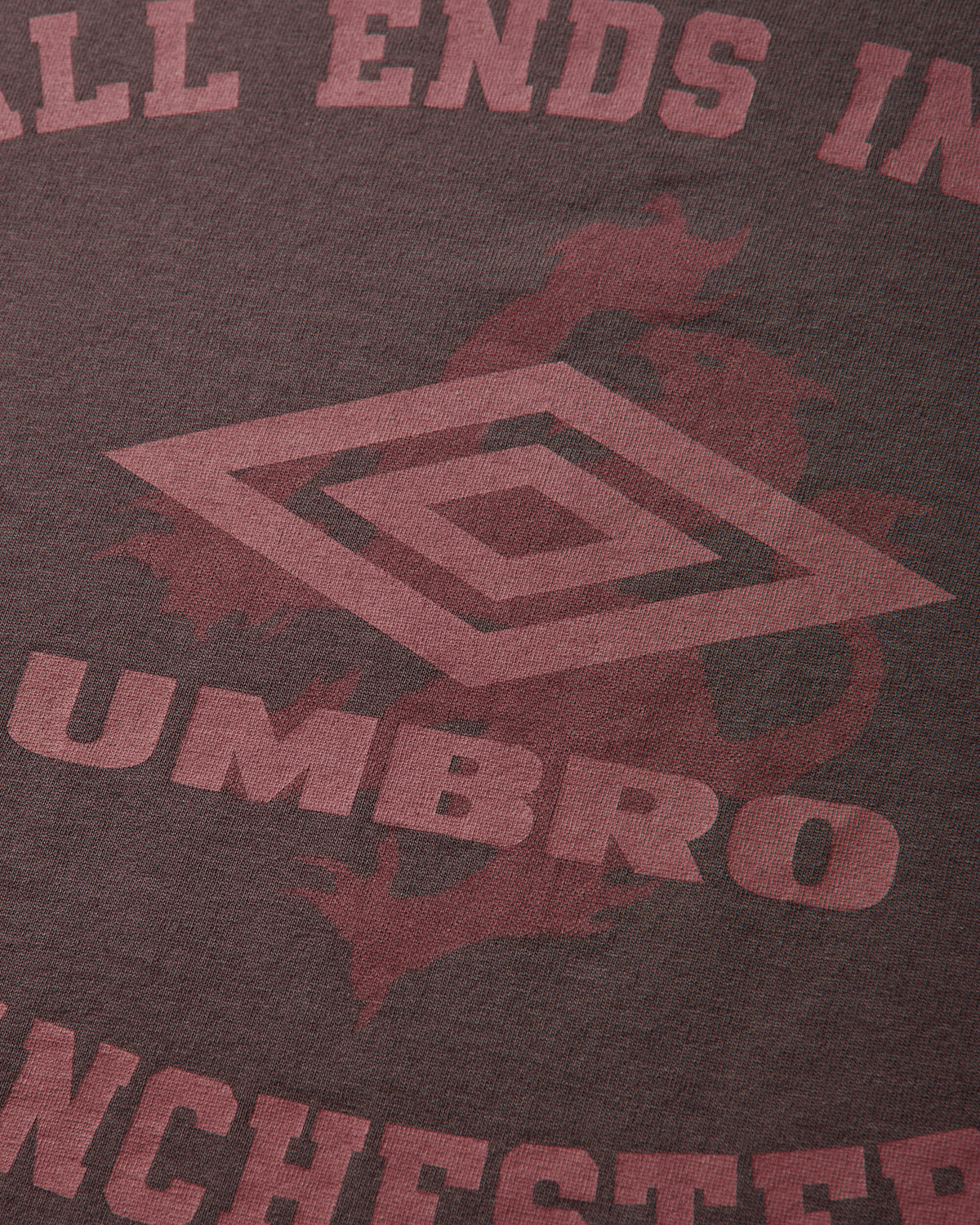 Umbro It All Ends In Tears T Shirt Plum T-Shirts Top UBMW0667JY184 BRW0044