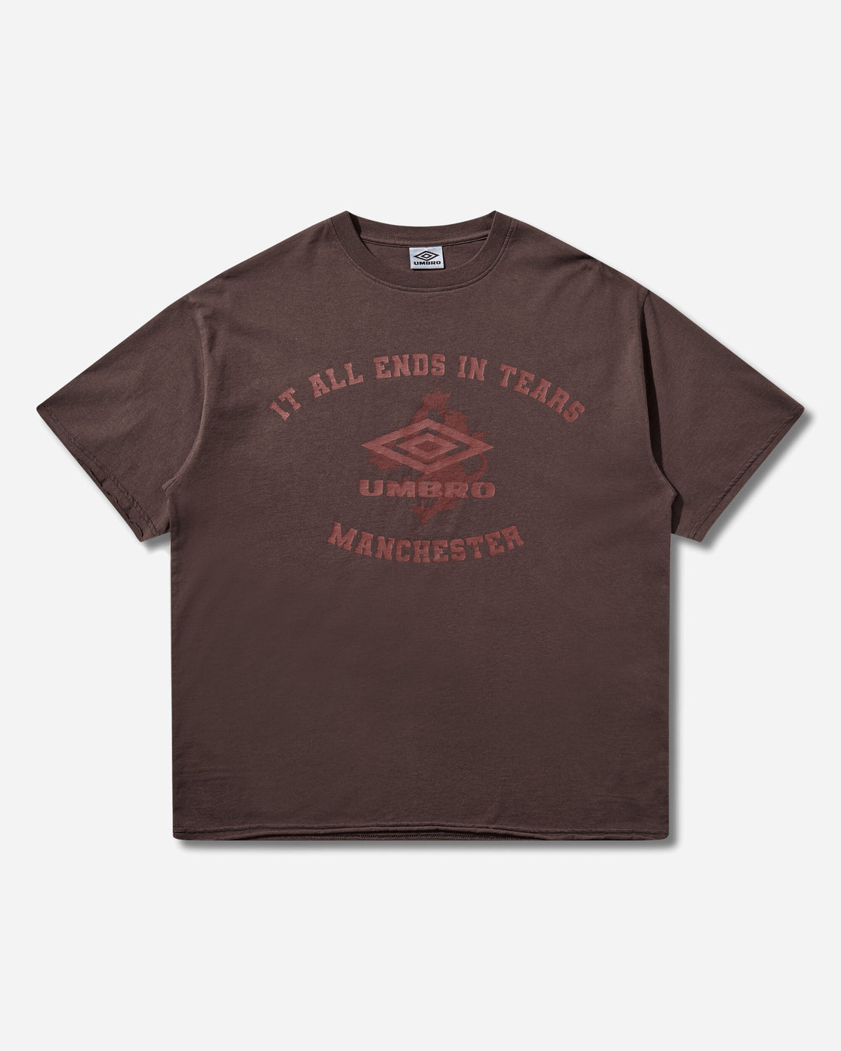 Umbro It All Ends In Tears T Shirt Plum T-Shirts Top UBMW0667JY184 BRW0044