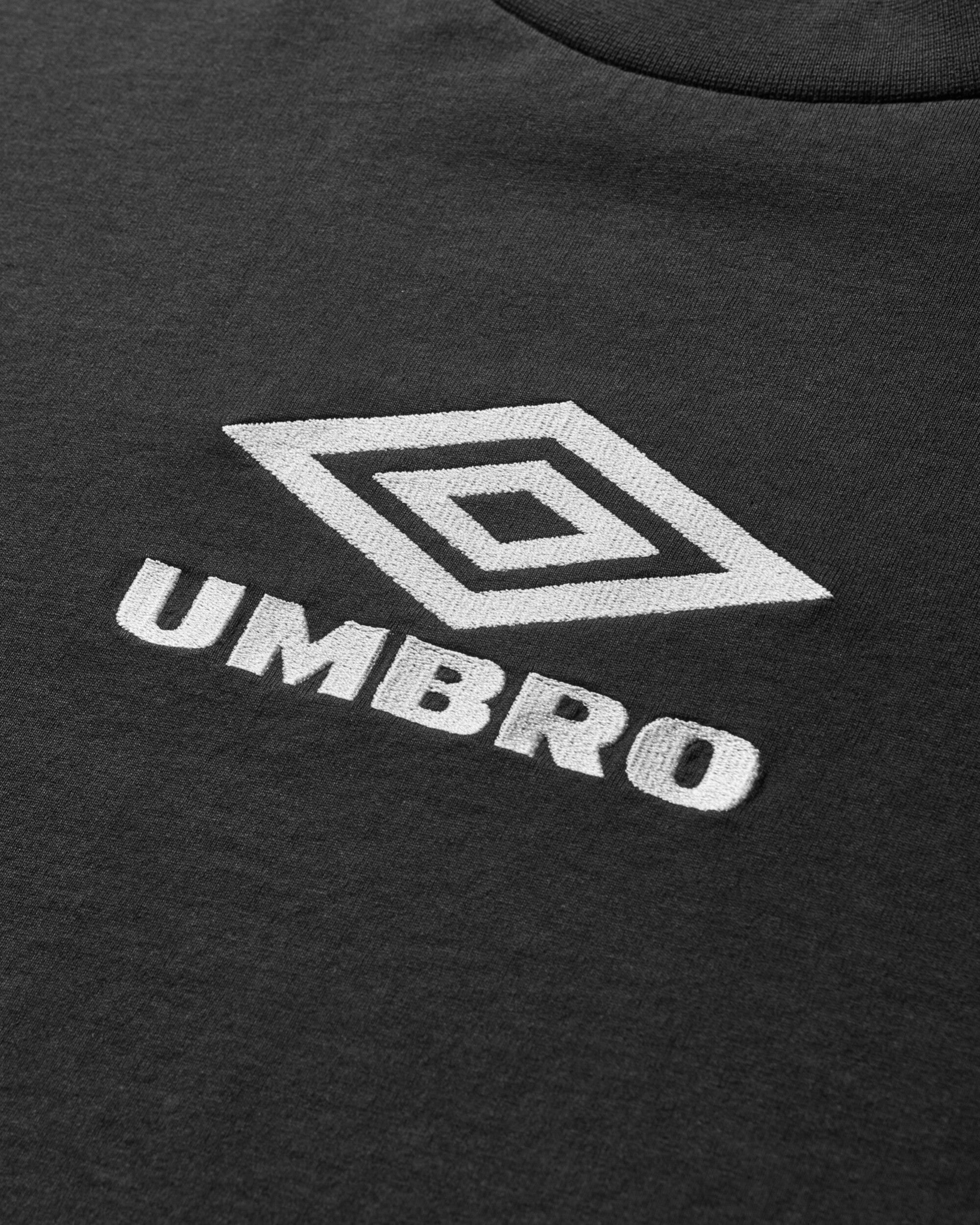 Umbro Og Logo Ls Shirt Washed Black White T-Shirts Top UBMW0237JY54 BLK0052