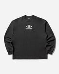 Umbro Og Logo Ls Shirt Washed Black White T-Shirts Top UBMW0237JY54 BLK0052