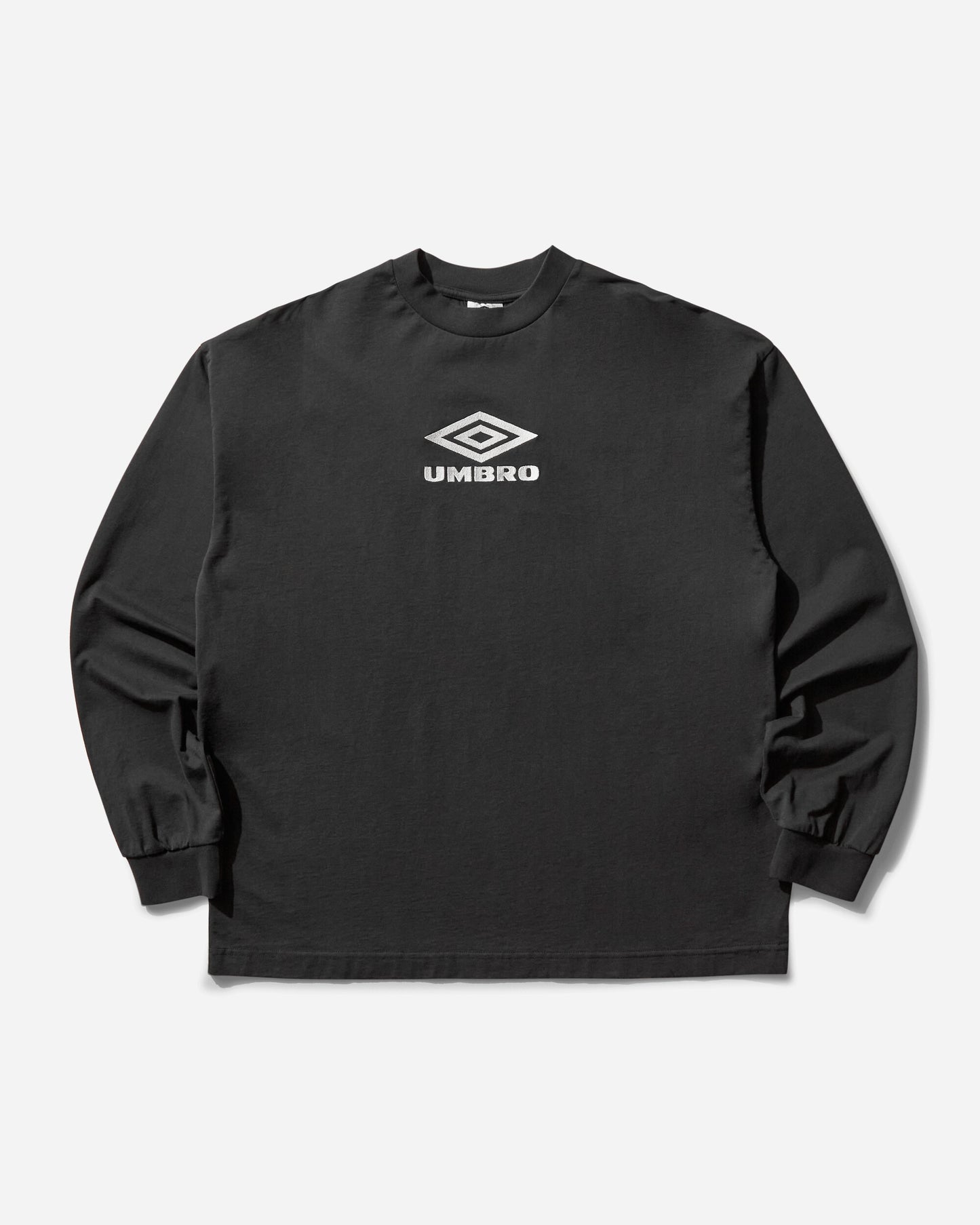 Umbro Og Logo Ls Shirt Washed Black White T-Shirts Top UBMW0237JY54 BLK0052
