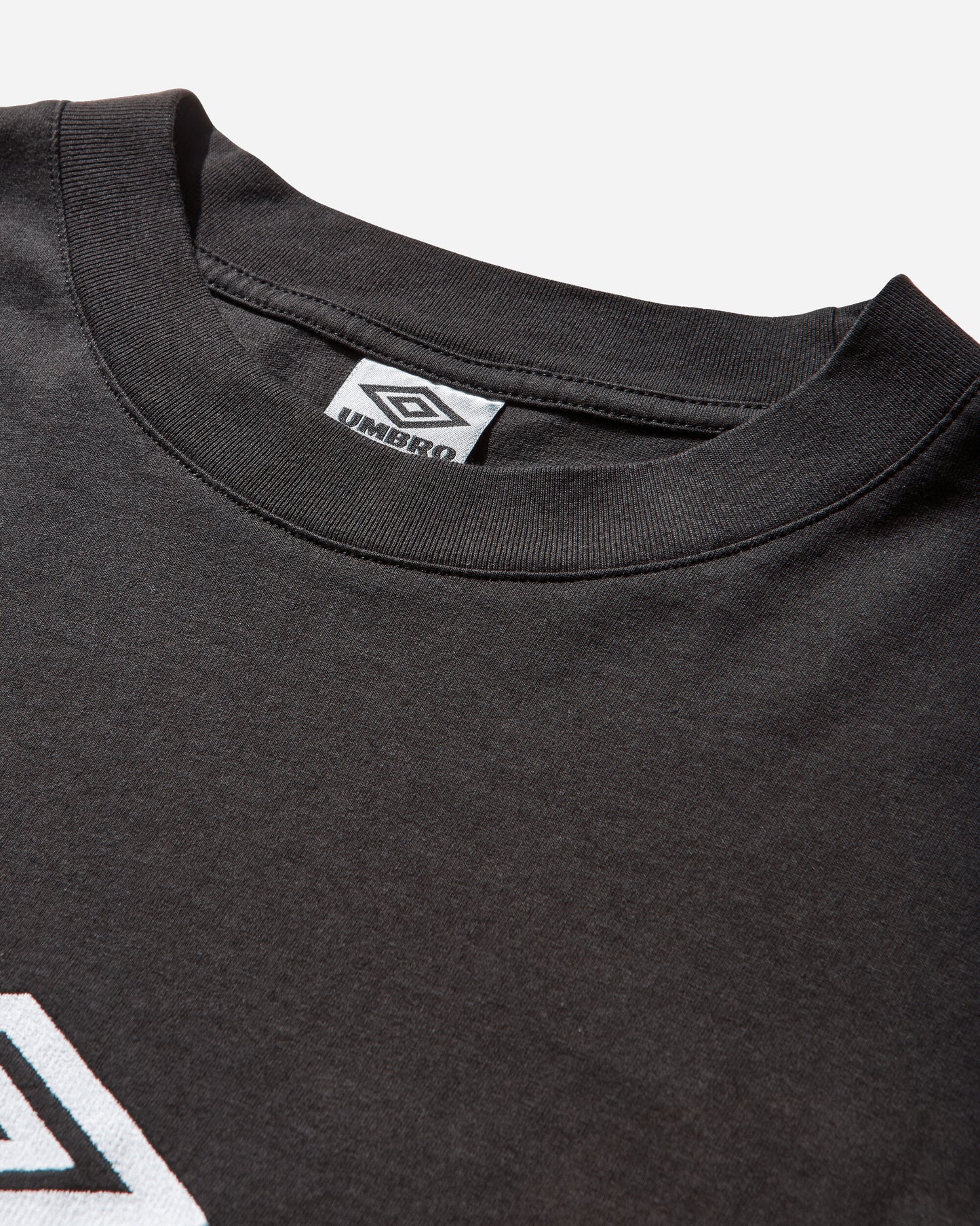 Umbro Og Logo Ls Shirt Washed Black White T-Shirts Top UBMW0237JY54 BLK0052