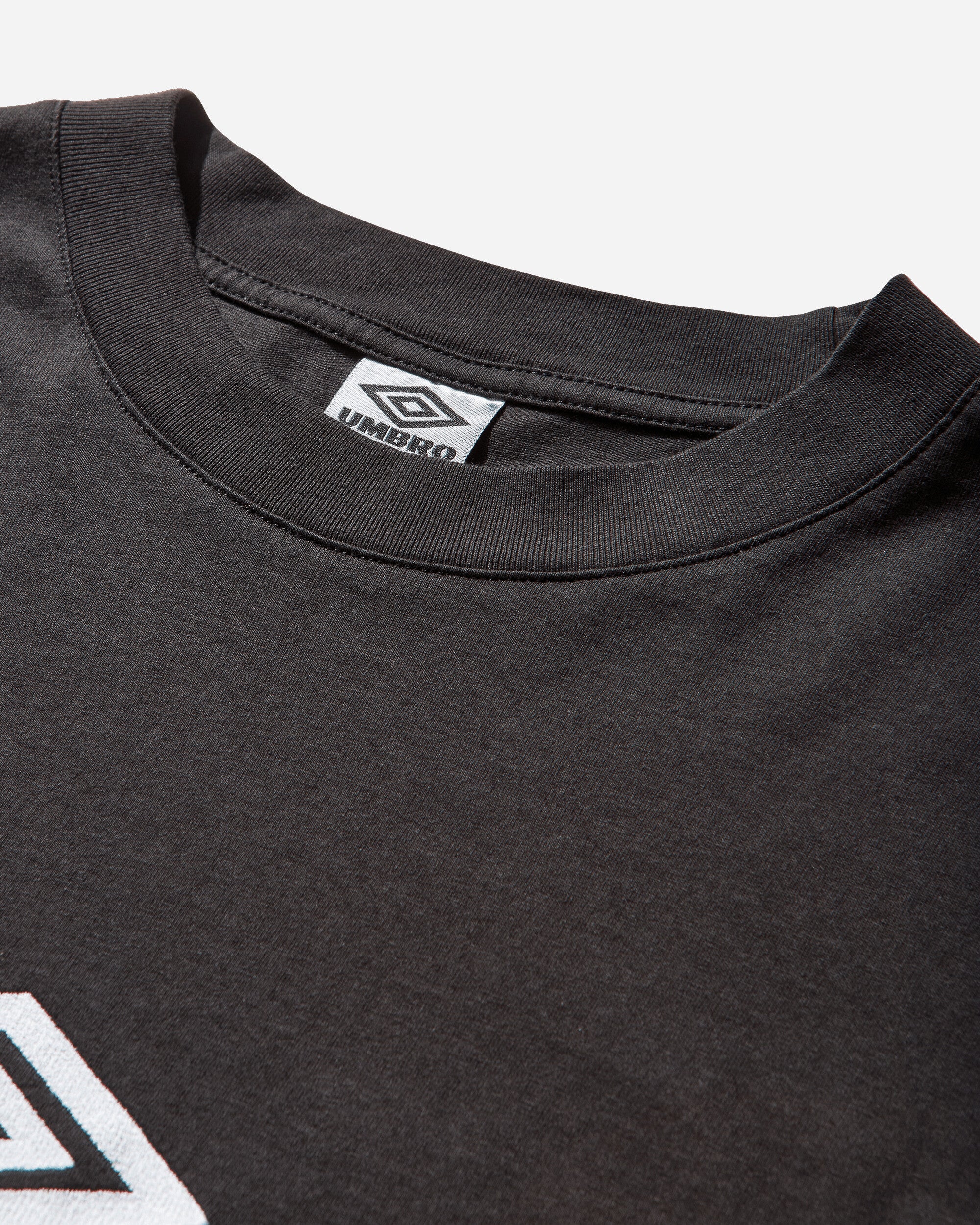 Umbro Og Logo Ls Shirt Washed Black White T-Shirts Top UBMW0237JY54 BLK0052