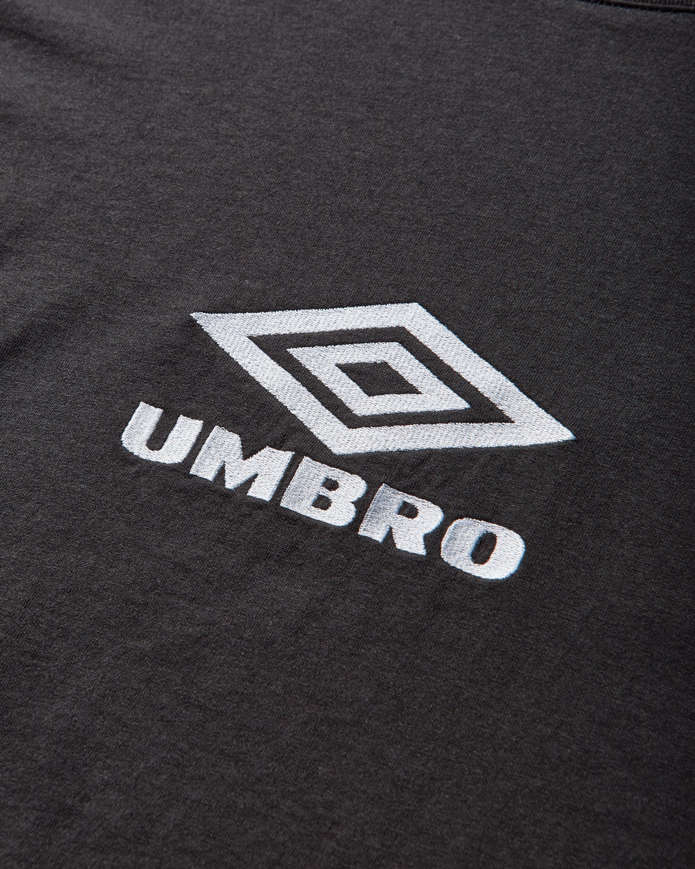 Umbro Og Logo Ls Shirt Washed Black White T-Shirts Top UBMW0237JY54 BLK0052
