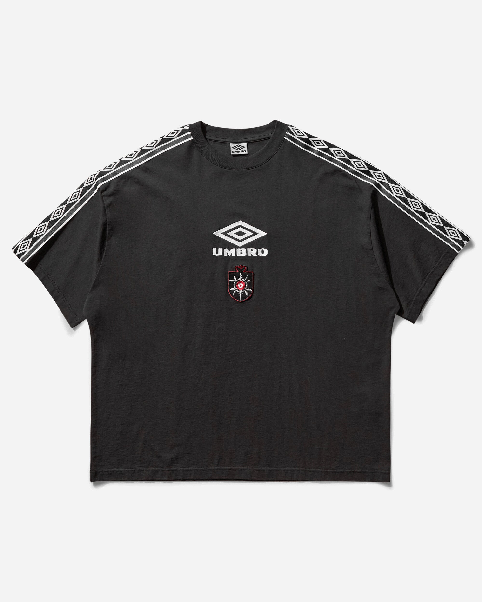 Umbro Og Tape T Shirt Washed Black T-Shirts Top UBMW0341JY101 BLK0020