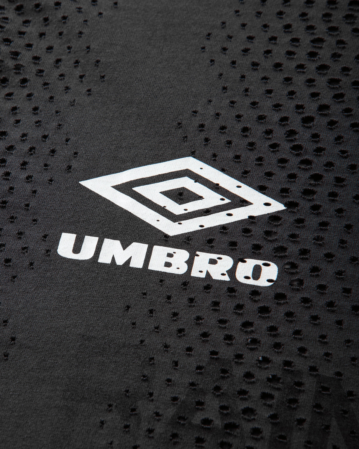 Umbro Rain Bred Long Sleeve Washed Black T-Shirts Top UBMW0676JY189 BLK0020