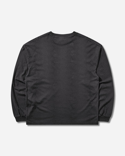 Umbro Rain Bred Long Sleeve Washed Black T-Shirts Top UBMW0676JY189 BLK0020