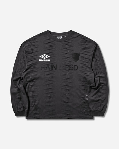 Umbro Rain Bred Long Sleeve Washed Black T-Shirts Top UBMW0676JY189 BLK0020