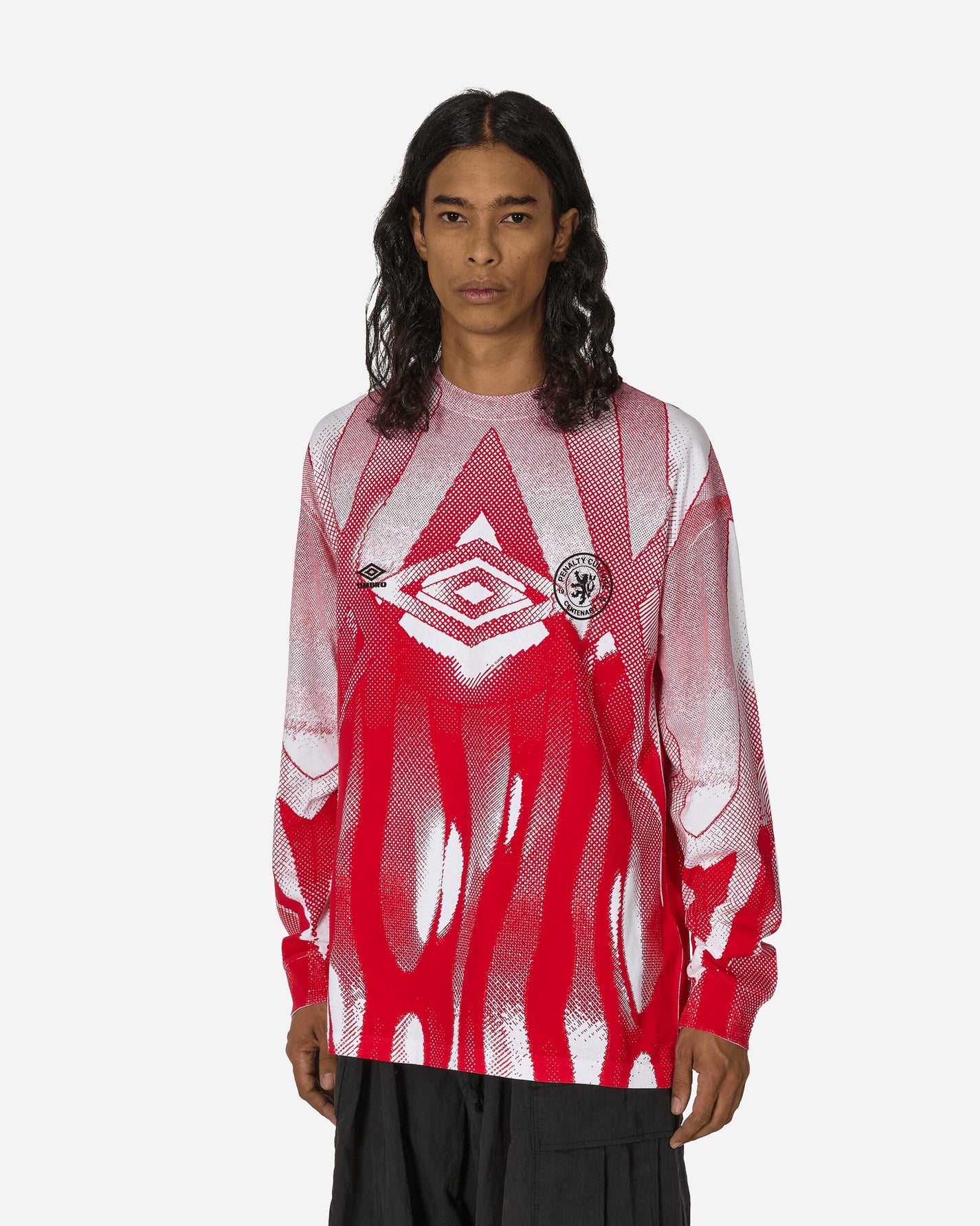 Umbro Warm Up Ls Red T-Shirts Top UBMW047JY15 RED0001