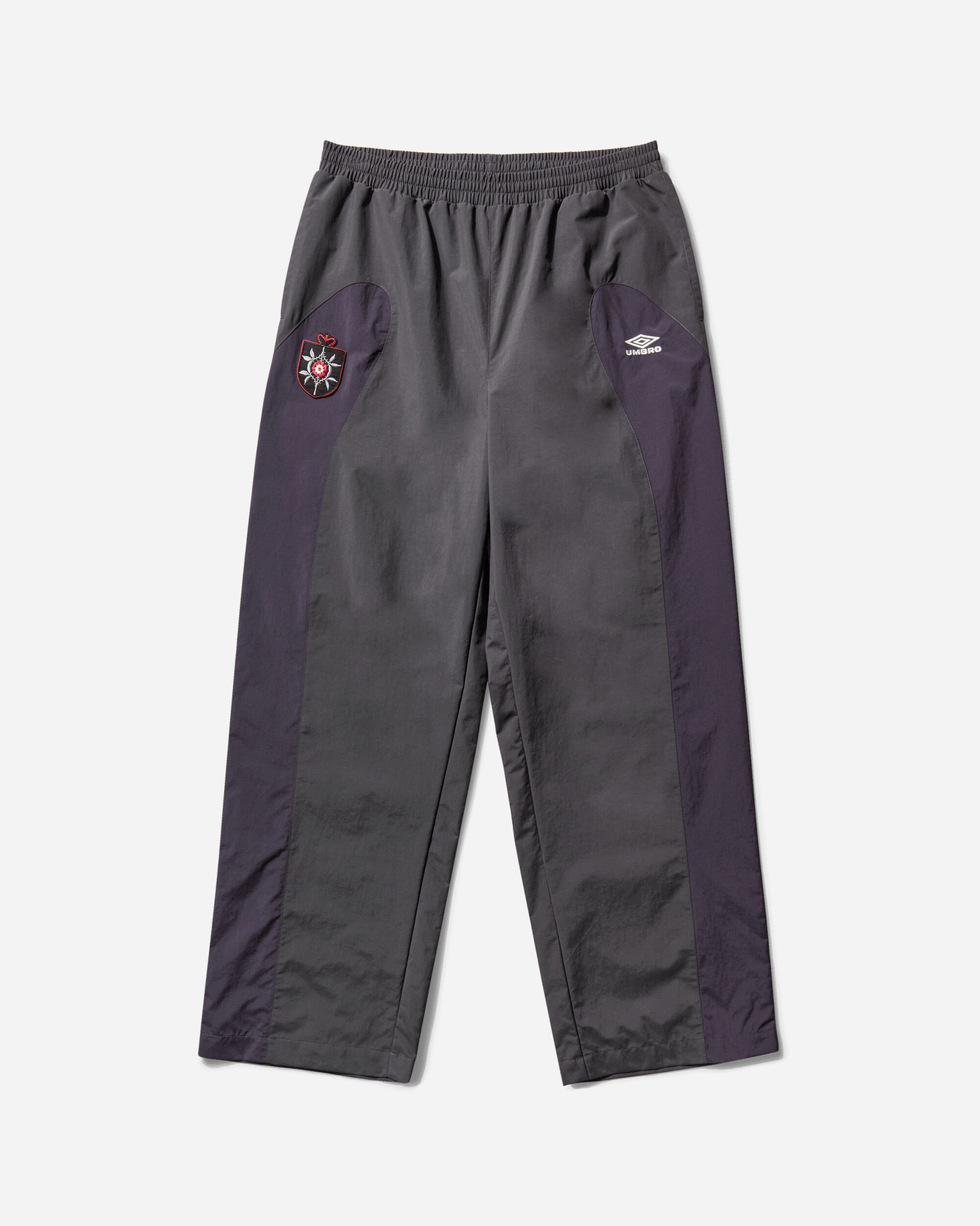 Umbro Rose Crest Track Pants Dark Grey Dark Purple Pants Trousers UBMW0345FA218 GRY0042