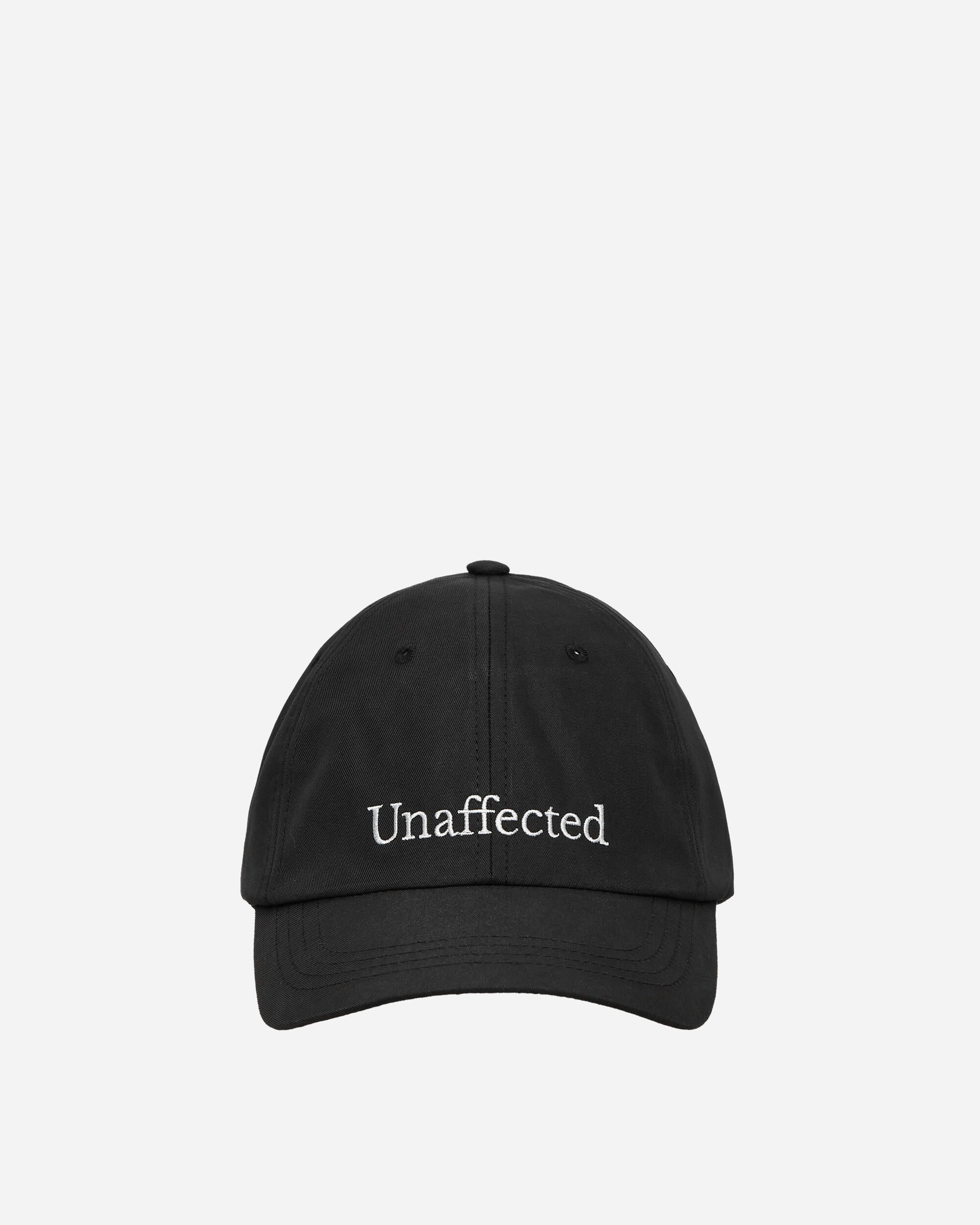 Unaffected Damaged Logo Ball Cap Black Hats Caps UN24SSBC04 BLACK