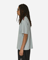 Unaffected Contrast Mesh Panel T-Shirt Misty Blue T-Shirts Shortsleeve UN24SSHTS12 MISTYBLUE