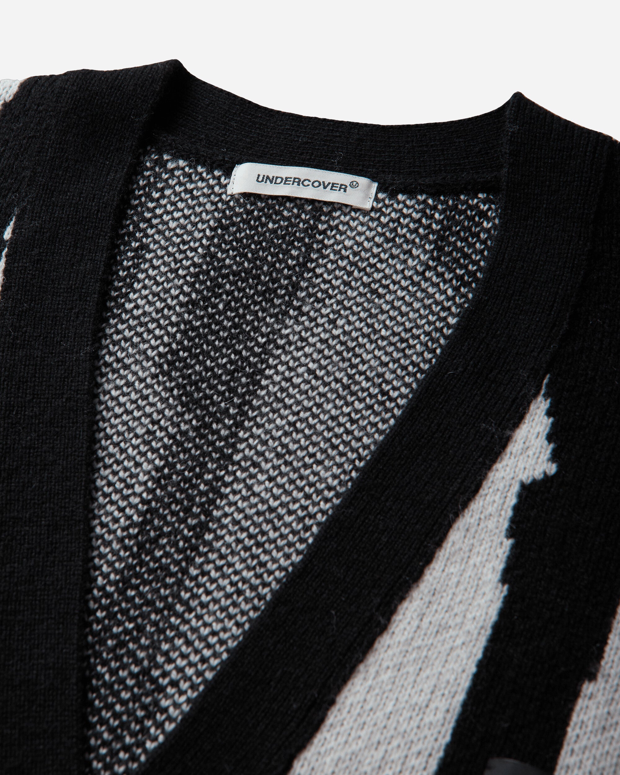 Undercover Knit Black St Knitwears Cardigans UP2F4905 BLACKST