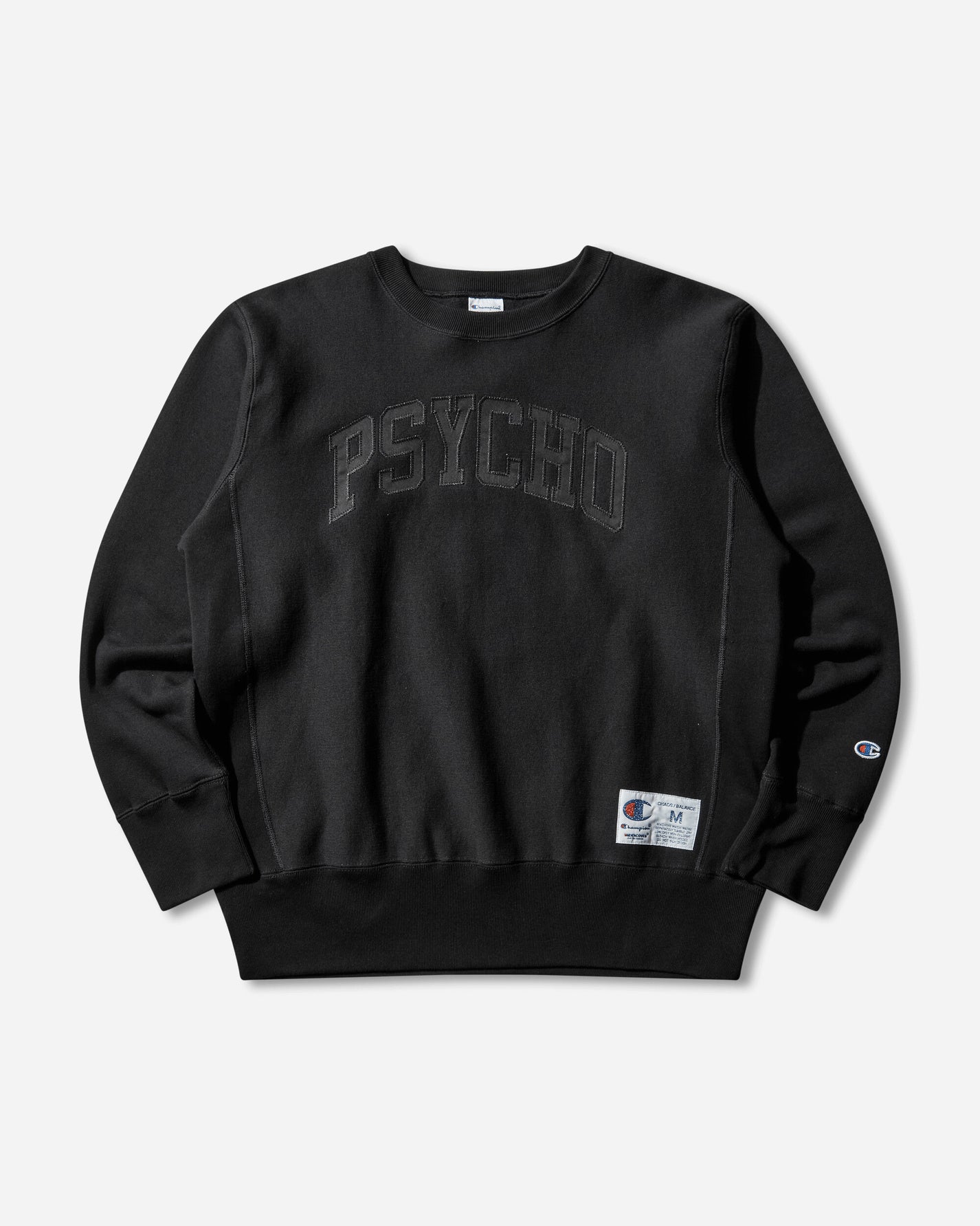 Undercover Uc X Champion Psycho Crewneck Black Sweatshirts Crewneck UC2E9801 003