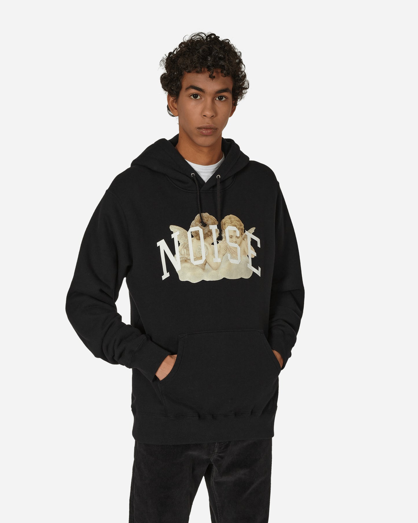 Undercover Noise Hooded Sweatshirt Black Sweatshirts Hoodies UC2C4892-3 1