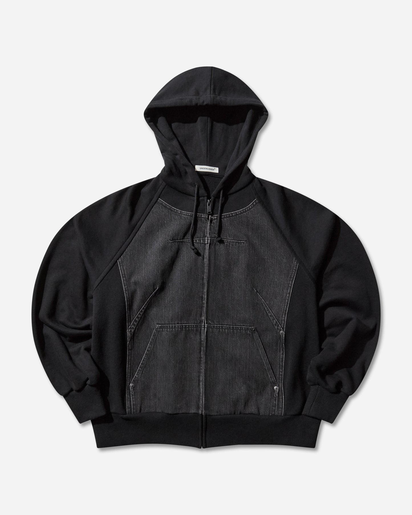 Undercover Wmns C/S Black Sweatshirts Hoodies UP2E1806 1