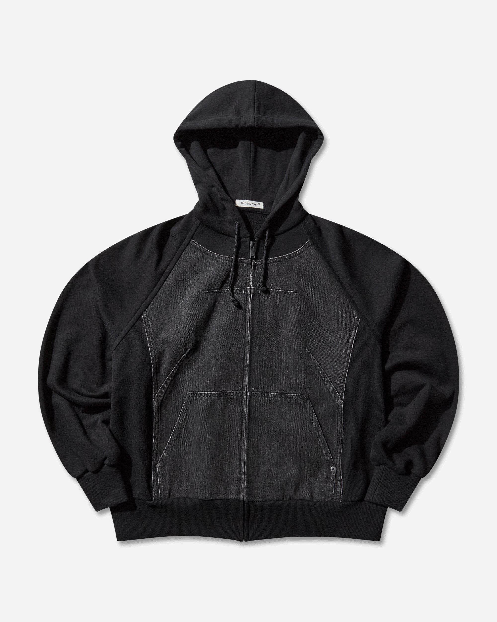 Undercover Wmns C/S Black Sweatshirts Hoodies UP2E1806 1