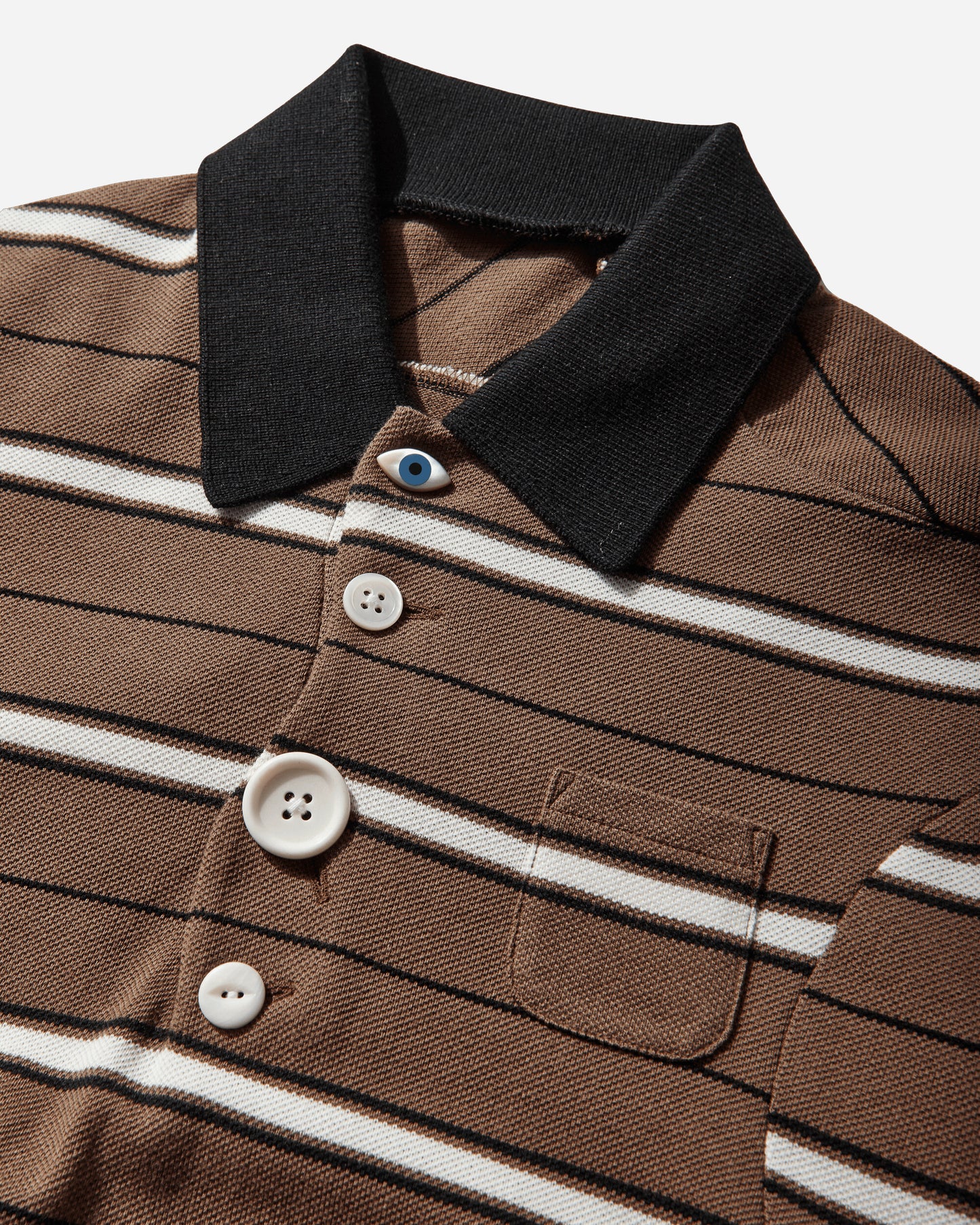 Undercover Wmns C/S Brn Border T-Shirts Polo UC1F1804 BRNBORDER