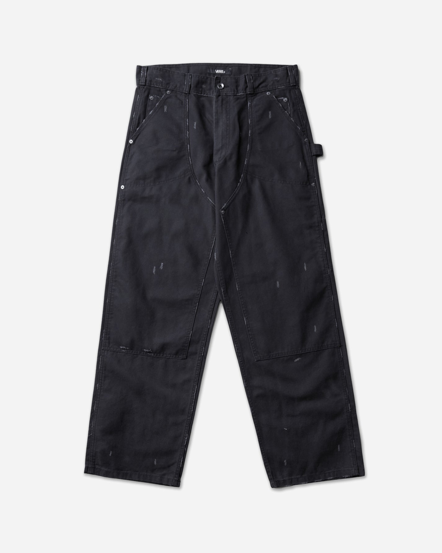 Vans Aod Distressed Double Knee Black Pants Casual VN000TTHBLK1