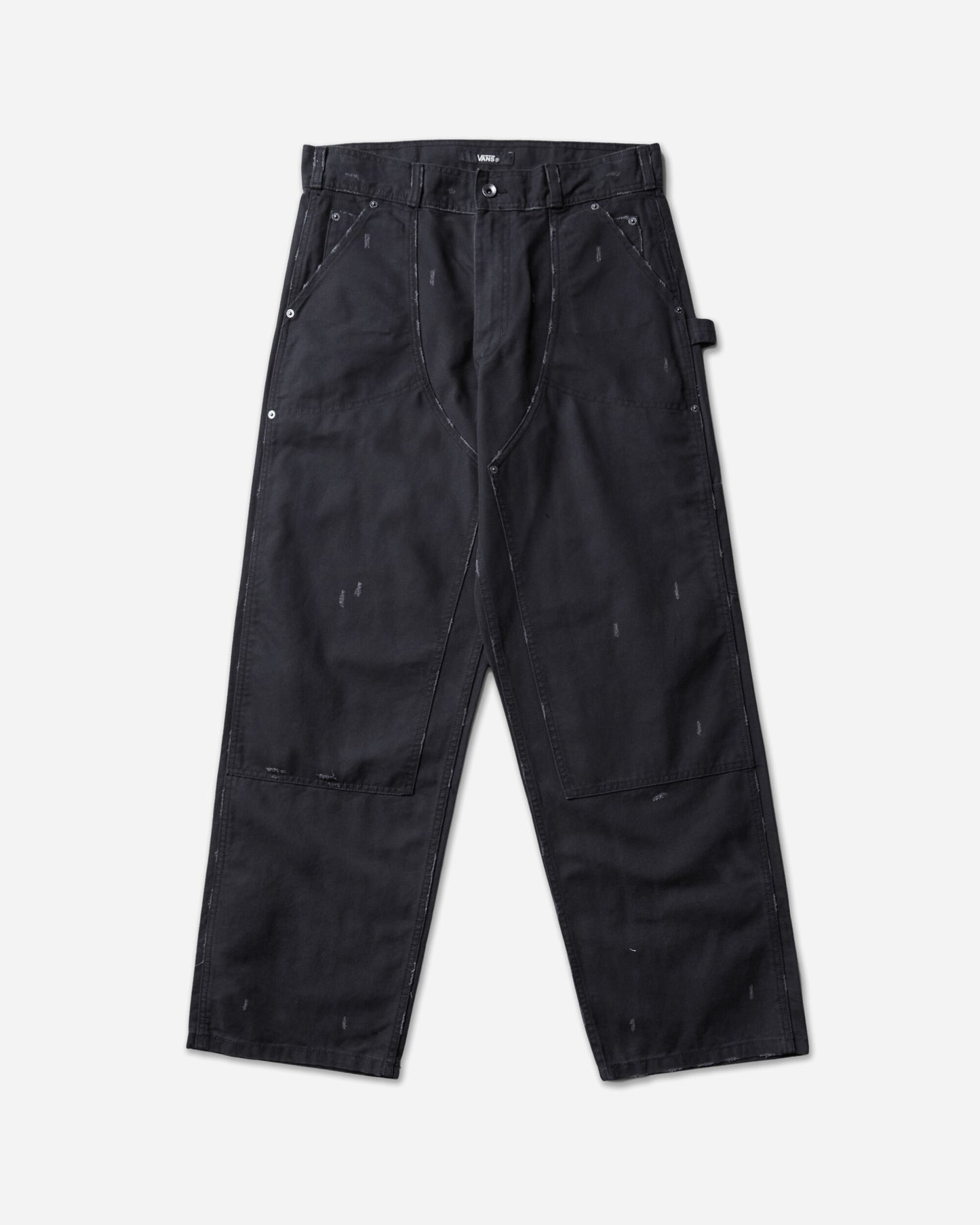 Vans Aod Distressed Double Knee Black Pants Casual VN000TTHBLK1