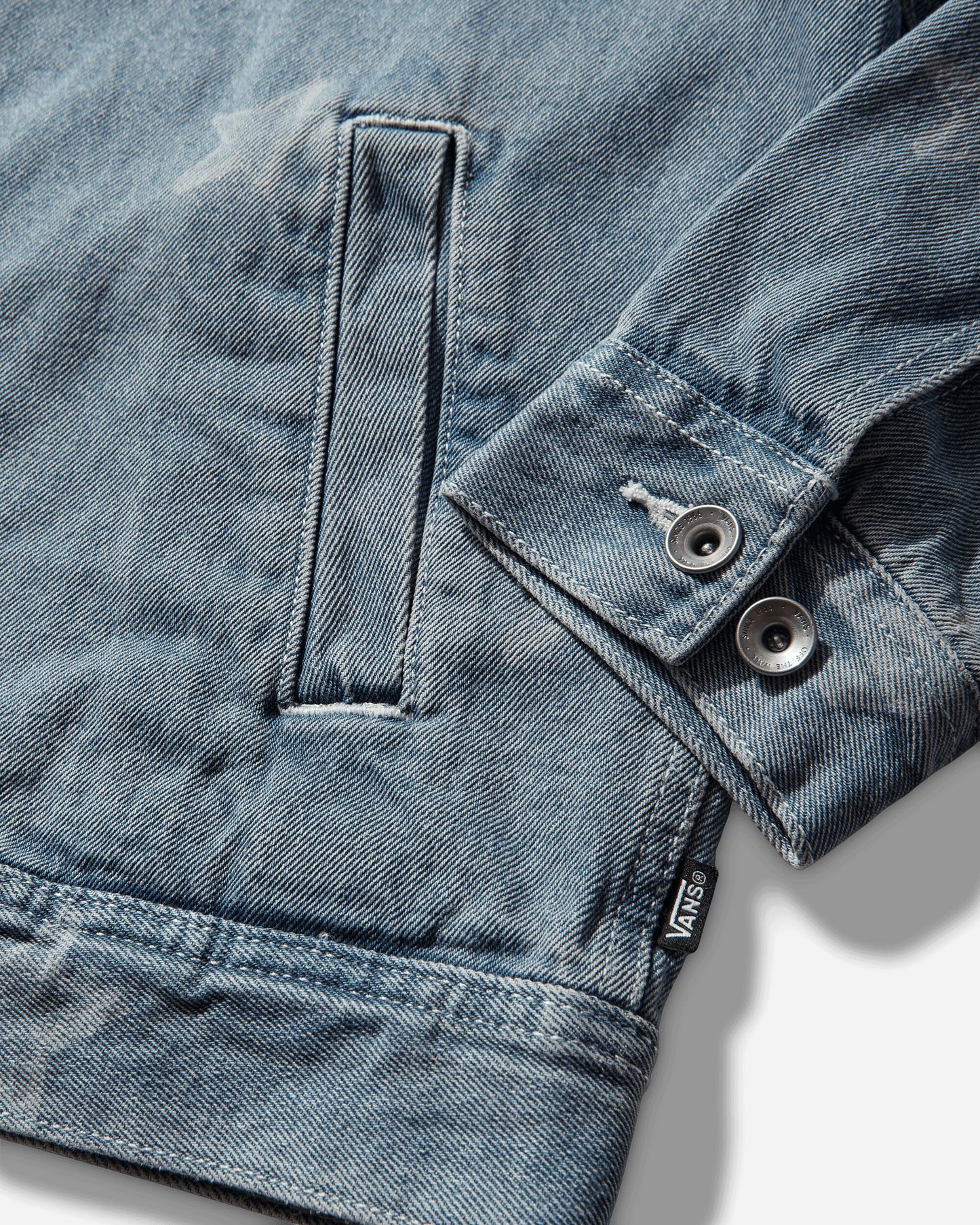 Vans Pomona Denim Station Jacket Stonewash/Blue Coats and Jackets Denim Jackets VN000T6QCDX1