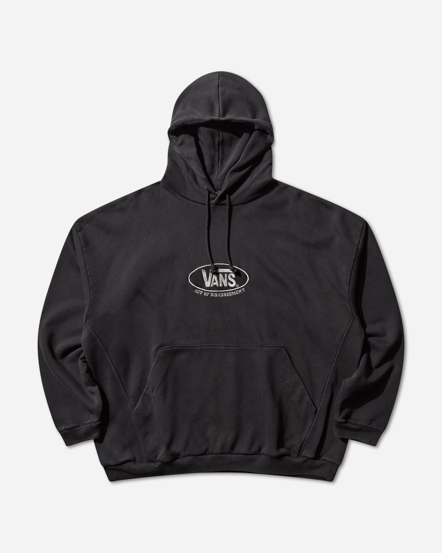 Vans Aod Oval Logo Hoodie Washed Black Sweatshirts Hoodies VN000RPZEMQ1