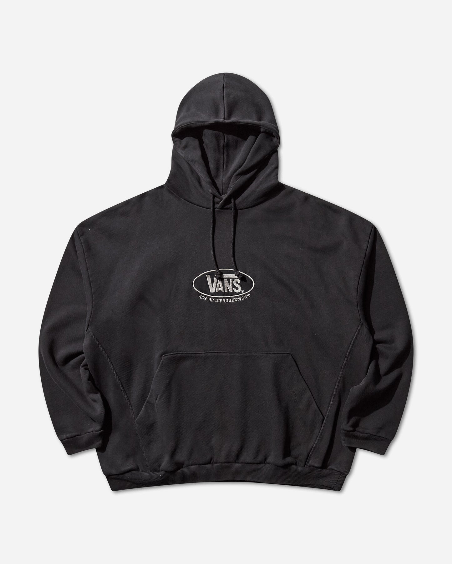 Vans Aod Oval Logo Hoodie Washed Black Sweatshirts Hoodies VN000RPZEMQ1