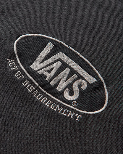 Vans Aod Oval Logo Hoodie Washed Black Sweatshirts Hoodies VN000RPZEMQ1