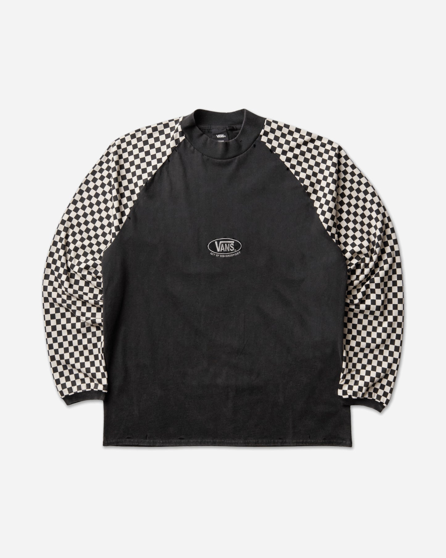 Vans Aod Racing Longsleeve T Shirt Black/White T-Shirts Longsleeve VN000TWXY281