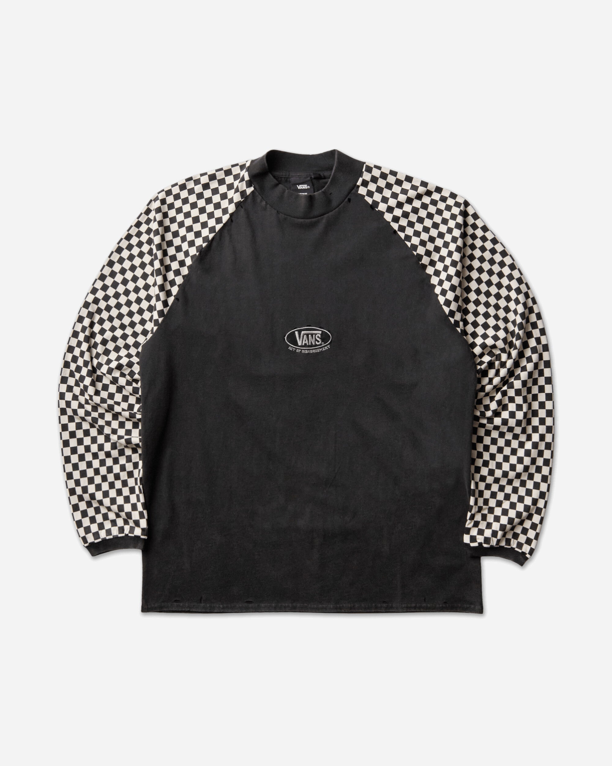 Vans Aod Racing Longsleeve T Shirt Black/White T-Shirts Longsleeve VN000TWXY281