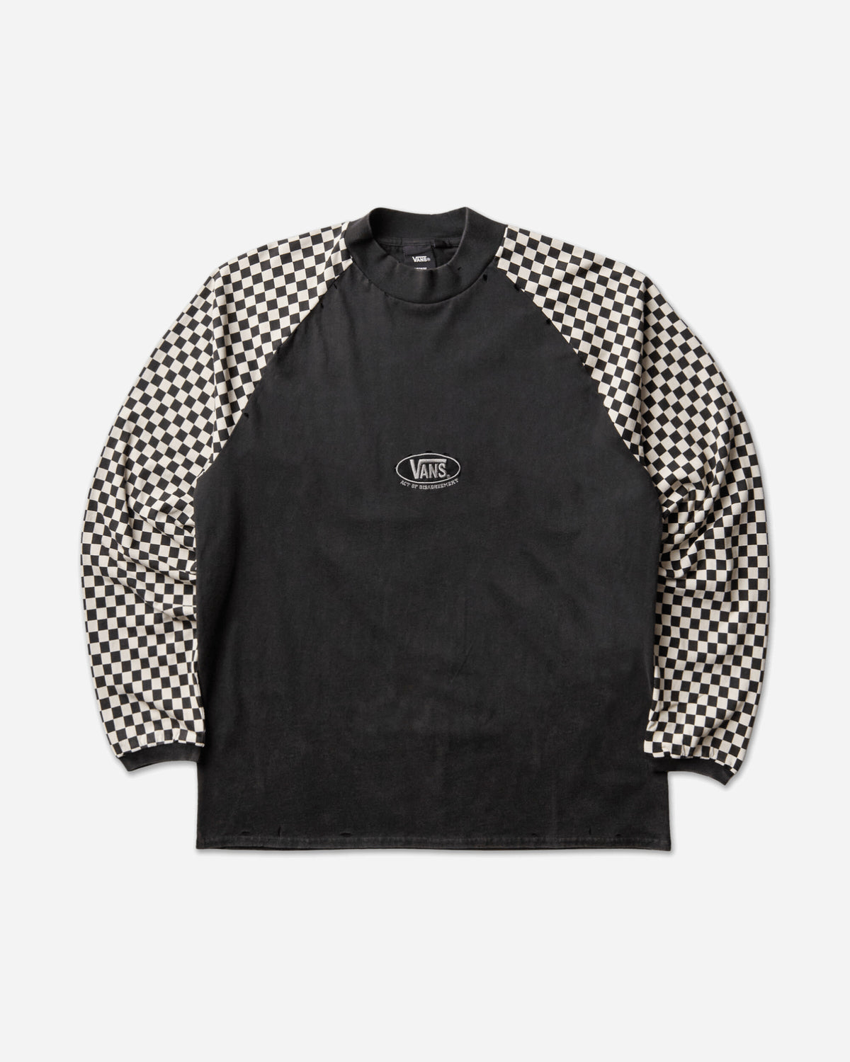 Vans Aod Racing Longsleeve T Shirt Black/White T-Shirts Longsleeve VN000TWXY281
