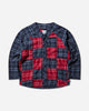 Vans Otw Flannel Blocked Shirt Parisian Night Shirts Longsleeve Shirt VN000R5TJDU1