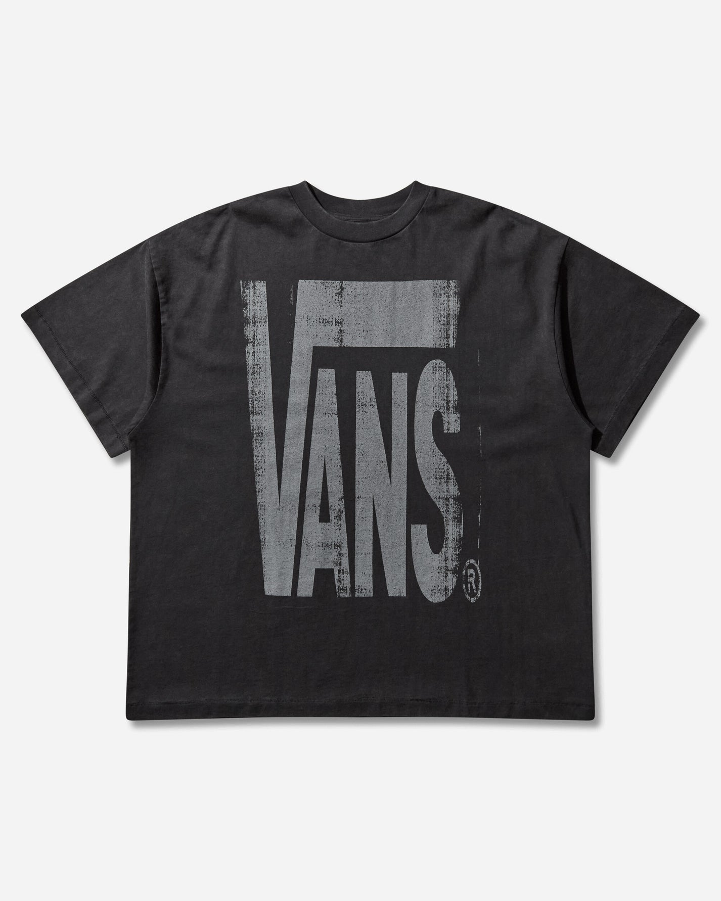 Vans Aodbrushed Logo Tee Washed Black T-Shirts Shortsleeve VN000TR2EMQ1