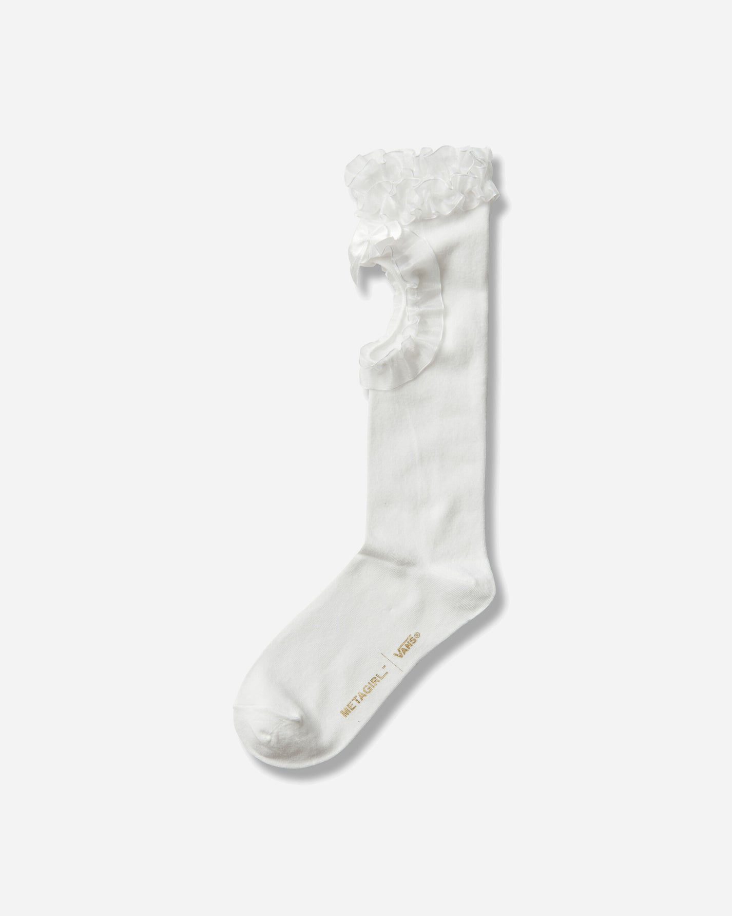 Vans Lx Metagirl Ruffle Knee High Sock Metagirl Studio White Underwear Socks VN000SUVWHT1